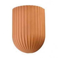 Γύψινη Απλίκα Τοίχου με ντουί GU10 230V Στρογγυλή Τερακότα 43074-T